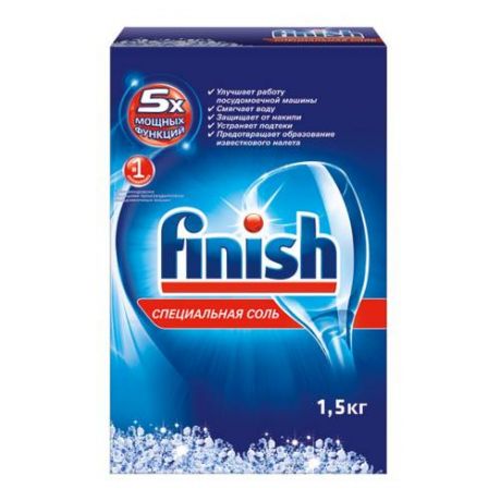 Соль для ПММ FINISH,1,5кг