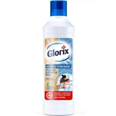 Средство чистящее GLORIX для мытья пола, свежесть атлантики, 1000мл