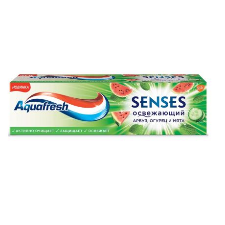 Паста зубная AQUAFRESH Senses Освежающий Арбуз, 75мл