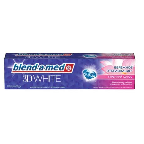 Паста зубная BLEND-A-MED 3D White Утренний лотос, 100мл