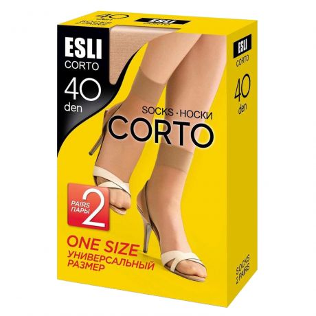 Носки женские Esli Corto 40, р.23-25, melone
