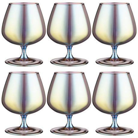 Набор бокалов для бренди Танзанит, 6 шт, 410 мл, стекло