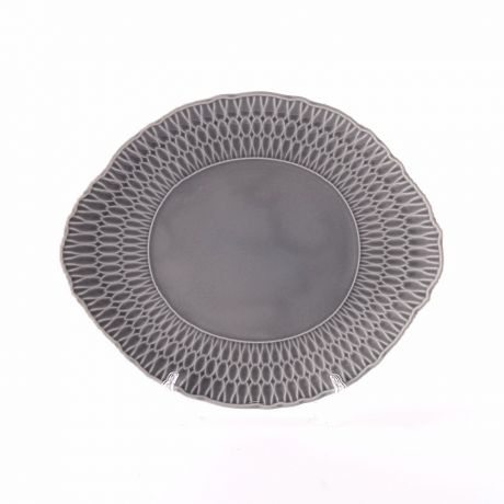 Тарелка обеденная Sofia, 28 см, серый, фарфор