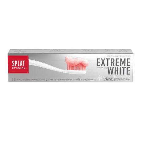 Паста зубная СПЛАТ Extreme White, отбеливающая
