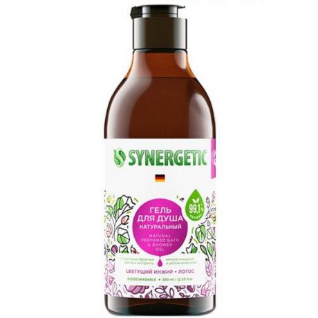 Гель для душа SYNERGETIC Цветущий инжир и лотос