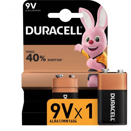 Батарейки щелочные размера 9V DURACELL