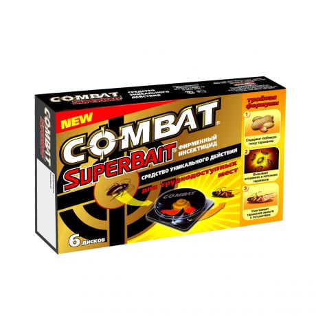 Ловушки для тараканов COMBAT Super Bait 6 шт