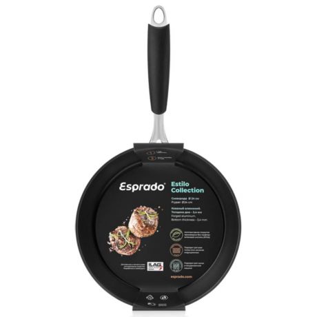 Сковорода Esprado Estilo, 24 см, индукция, кованый алюминий