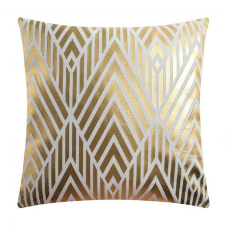 Наволочка для декоративных подушек Этель Геометрия, размер: 40х40см, цв.золотой, велюр п/э 100%