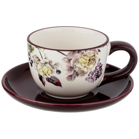 Пара чайная Пурпур 220мл, керамика