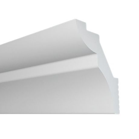 Плинтус потолочный экструдированный ПЛИНТЭКС H40/50SC, 40х50х2000мм, белый