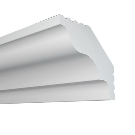 Плинтус потолочный экструдированный ПЛИНТЭКС E30/30, 30х30х2000мм, белый