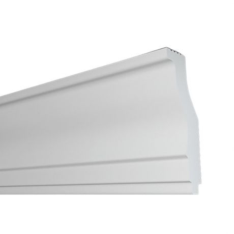Плинтус потолочный экструдированный ПЛИНТЭКС O25/65SC, 25х65х2000мм, белый