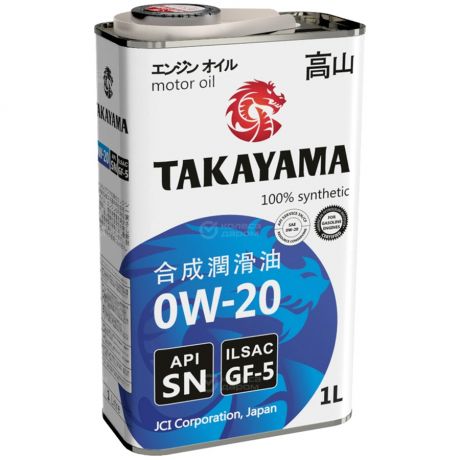 TAKAYAMA Масло моторное Takayama 0W-20 1л