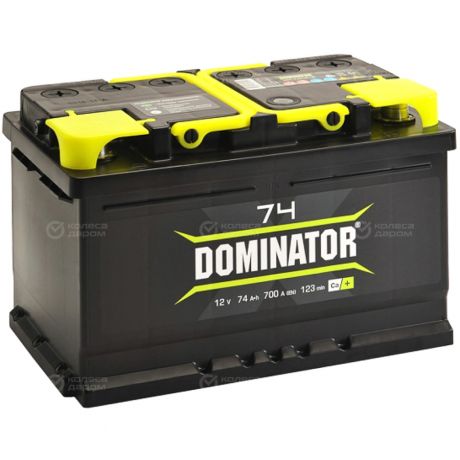 Dominator Автомобильный аккумулятор Dominator 74 Ач обратная полярность LB3
