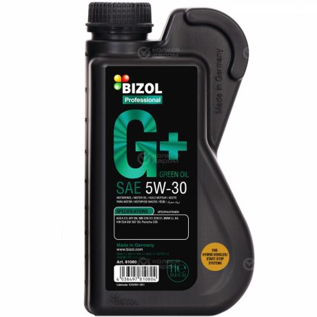 Bizol Моторное масло Bizol Green Oil+ 5W-30, 1 л
