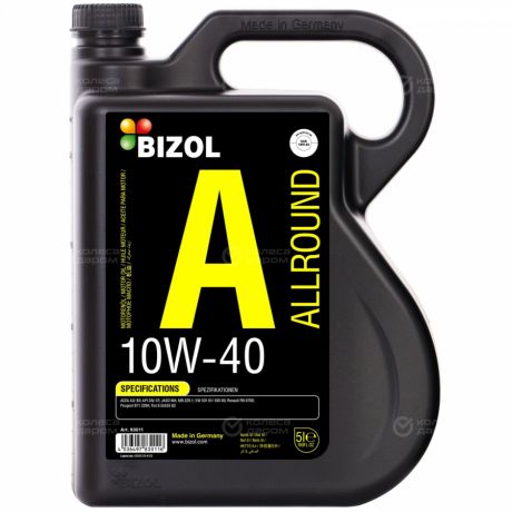 Bizol Моторное масло Bizol Allround 10W-40, 5 л