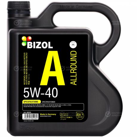 Bizol Моторное масло Bizol Allround 5W-40, 4 л
