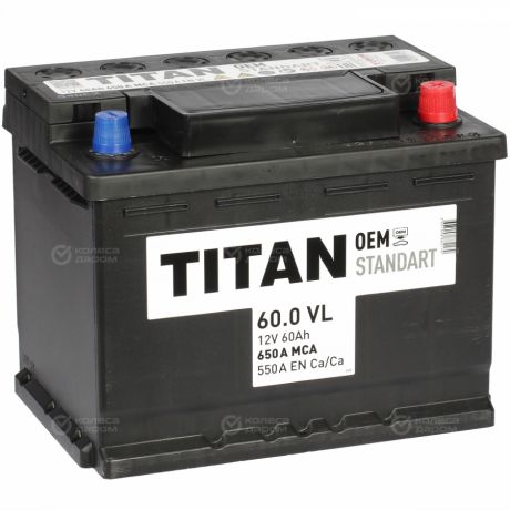Titan Автомобильный аккумулятор Titan 60 Ач обратная полярность L2