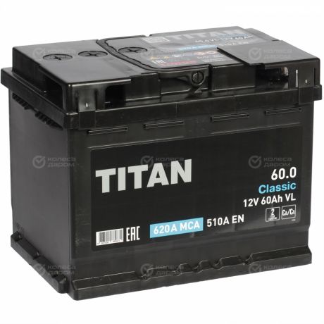 Titan Автомобильный аккумулятор Titan 60 Ач обратная полярность L2