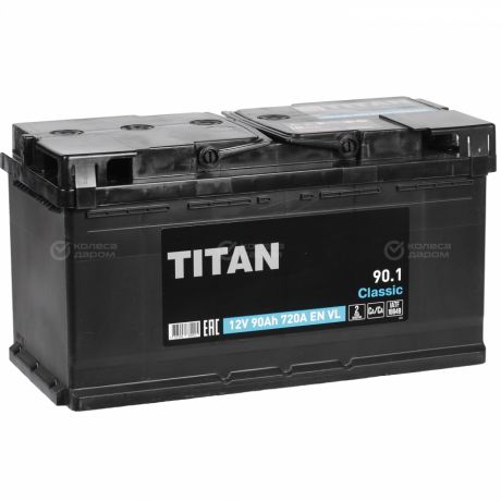 Titan Автомобильный аккумулятор Titan 90 Ач прямая полярность L5