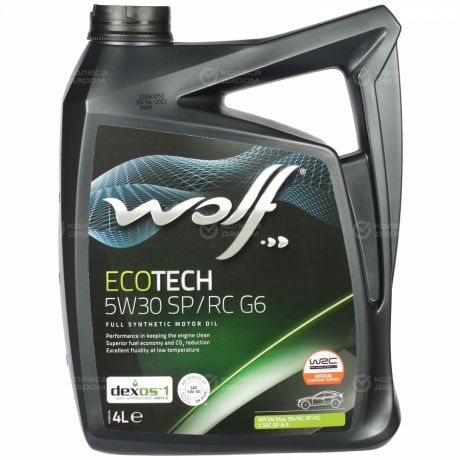 WOLF Масло моторное WOLF ECOTECH SP/RC G6 5W-30 4л