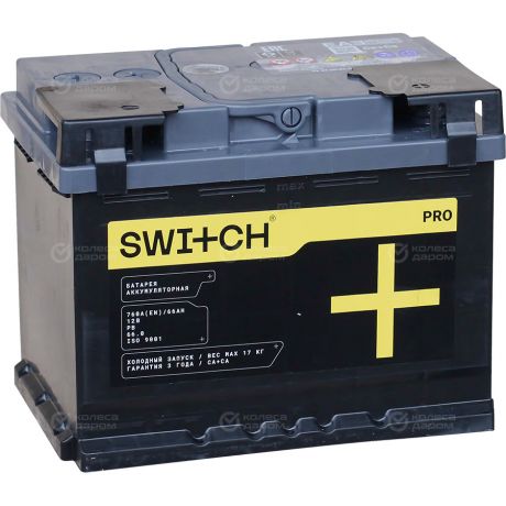 Switch Автомобильный аккумулятор Switch 66 Ач обратная полярность L2
