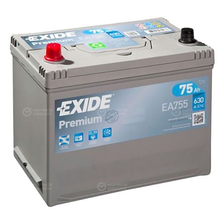 Exide Автомобильный аккумулятор Exide 75 Ач прямая полярность D26R