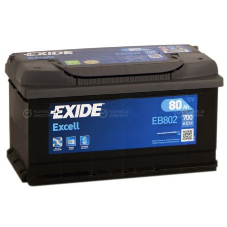 Exide Автомобильный аккумулятор Exide 80 Ач обратная полярность LB4