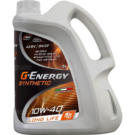 G-Energy Моторное масло G-Energy Synthetic Long Life SN/CF 10W-40, 4 л