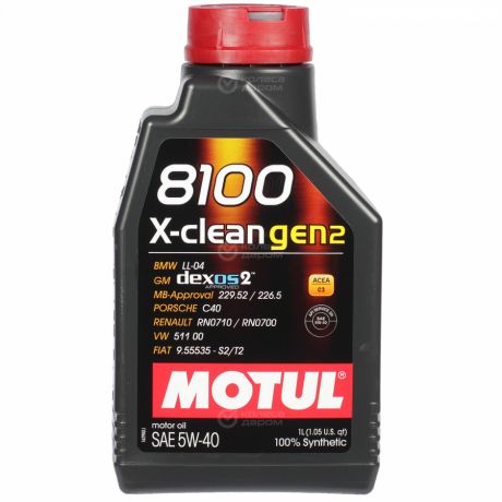 Motul Моторное масло Motul 8100 X-clean gen2 5W-40, 1 л