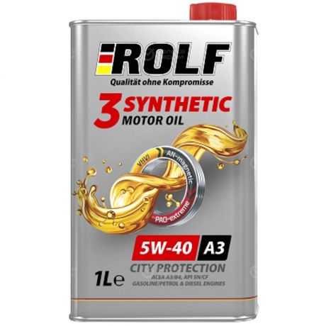 Rolf Моторное масло Rolf 3-Synthetic 5W-40, 1 л