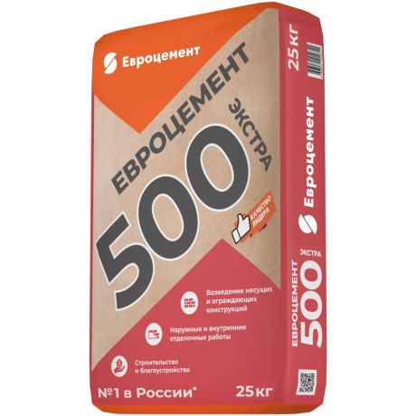 Портландцемент Евроцемент М500 25 кг