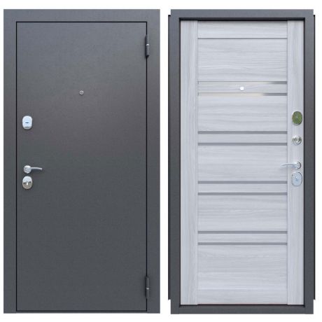 Дверь входная металлическая Новара 860 мм правая цвет ясень ривьера