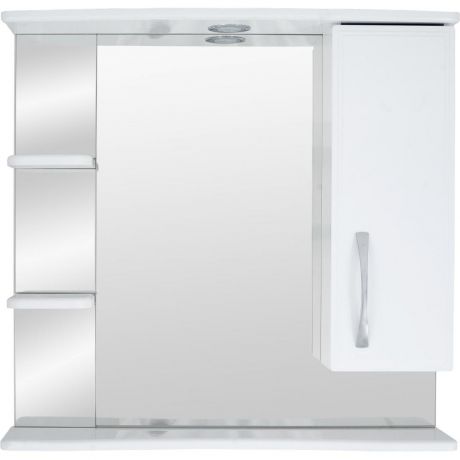 Шкаф зеркальный «Эмили» 75 см цвет белый