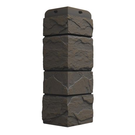 Угол наружный Dacha Камень крупный цвет тёмно-коричневый
