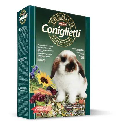 Padovan Premium Coniglietti Корм для декоративных кроликов и молодняка 500 г