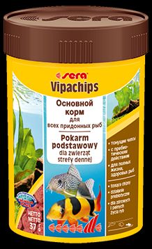 Sera vipachips корм для придонных рыб чипсы, бн. 100 мл