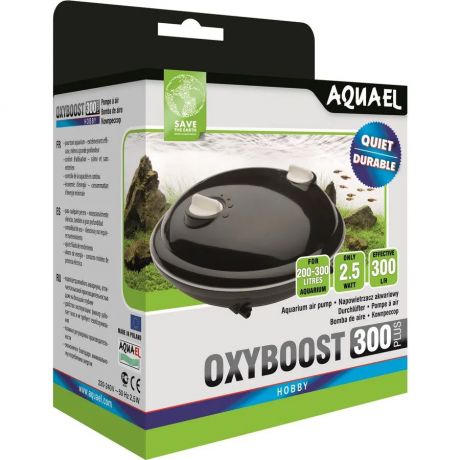 Aquael OXYBOOST АРR-300 50-300л/ч Компрессор для аквариума двухканальный регулируемый 50-300л/ч