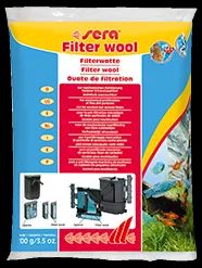 Sera Filterwool Наполнитель для фильтра фильтрующая вата, пак. 100 г