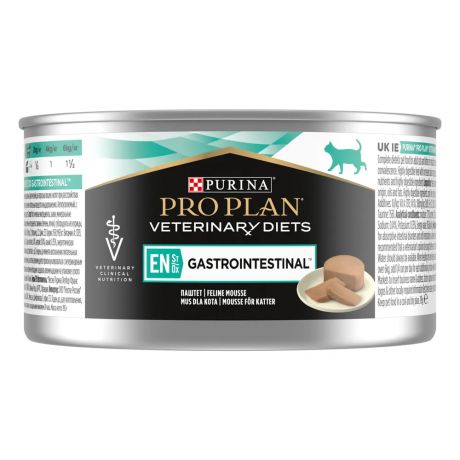 Purina Veterinary Diets EN St/Ox Gastrointestinal влажный корм для взрослых кошек при расстройствах пищеварения, паштет, 195 г