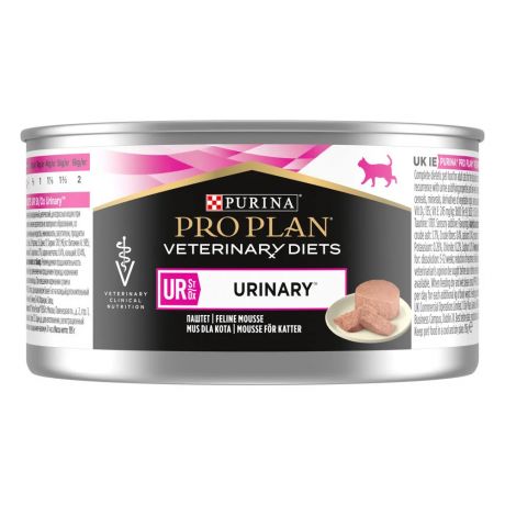 Purina Veterinary Diets UR St/Ox Urinary влажный корм для взрослых кошек при болезни нижних отделов мочевыводящих путей, паштет, 195 г