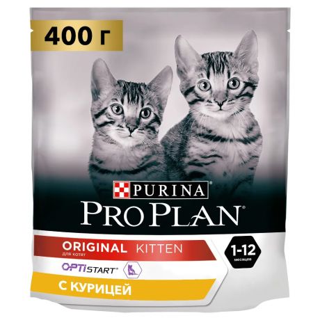 Pro Plan ® Kitten сухой корм для котят до года с курицей, 400 г