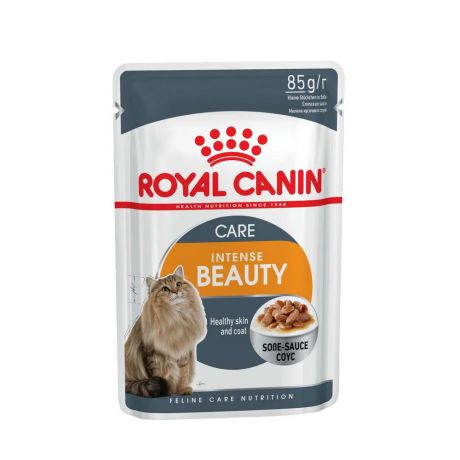 Royal Canin Intense Beauty влажный корм для поддержания красоты шерсти кошек в соусе, 85 г