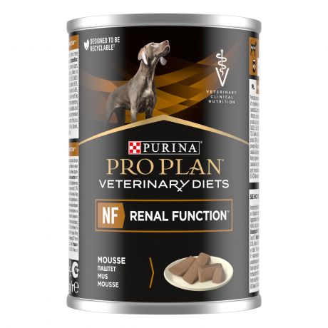 Purina Veterinary Diets NF Renal Function влажный корм для взрослых собак для поддержания функции почек при хронической почечной недостаточности, паштет, 400 г