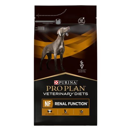 Purina Veterinary Diets NF Renal Function сухой корм для взрослых собак для поддержания функции почек при хронической почечной недостаточности, 3 кг