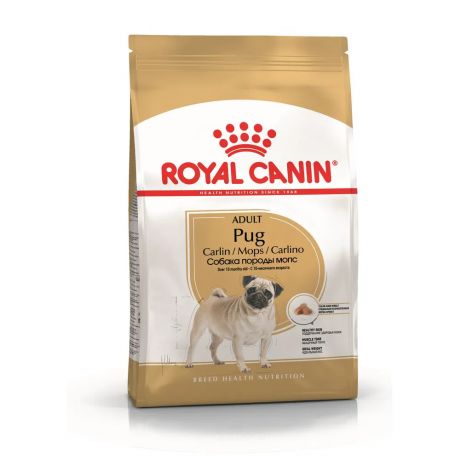 Royal Canin Pug Adult корм для собак породы мопс от 10 месяцев, 1,5 кг