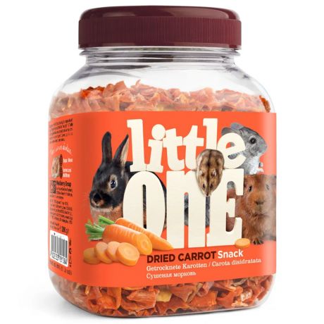 Little One Сушеная морковь Лакомство для всех видов грызунов