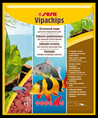 Sera vipachips корм для придонных рыб чипсы, пак. 15г