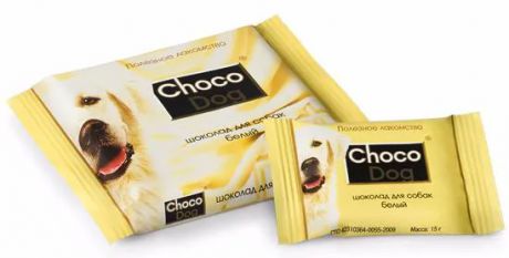 Choco Dog лакомство для собак Белый шоколад, 15г